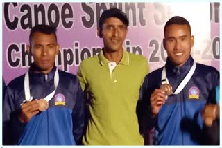 Assam team won bronze medal in kayaking & canoeing Championships