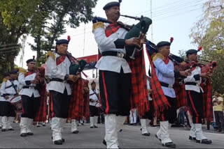 police march in dhuburi