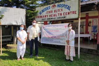 Assam Medical Service Association protest at Jonai