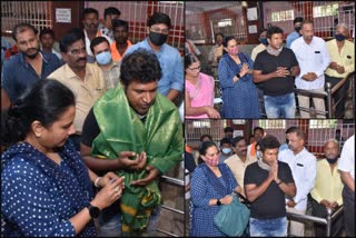 Puneeth Rajkumar visited Nuggikeri Hanuman Temple