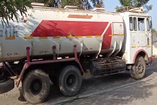 DST action in Dungarpur, Illegal biodiesel-filled tanker seized in Dungarpur