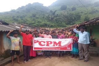 CPM Protest in kotia of koraput