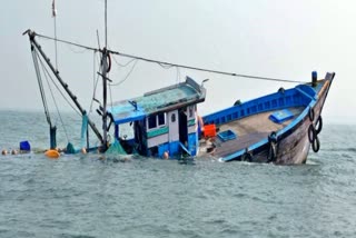 Boat collide with stone