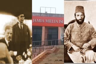 Jamia Millia Islamia University  non-cooperation movement  Dr Mukhtar Ahmed Ansari  Hakim Ajmal Khan  75 years of Independence  ഡോക്‌ടർ മുഖ്‌താർ അഹമ്മദ് അൻസാരി  Independence day  freedom fight  ഇന്ത്യൻ സ്വാതന്ത്ര്യ സമര പോരാളികള്‍  ഇന്ത്യൻ സ്വാതന്ത്ര്യ സമരം  സ്വാതന്ത്ര്യ സമരം  ജാമിയ മിലിയ ഇസ്‌ലാമിക്‌ യൂണിവേഴ്‌സിറ്റി