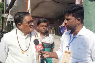 khandwa by election congress candidate rajnarayan spoke to etv bharat