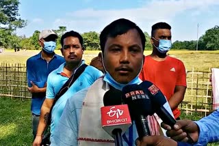 cpi candidate casts his vote at kathalguri