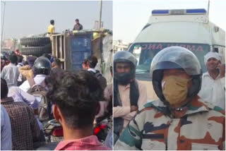 Jam on Laksar Purkaji Marg