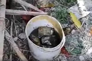bomb recover from pond in Bhatpara