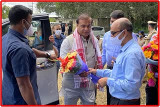 assam cm visit the proposed site of Assam Bhawan at Bengaluru today