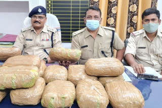 Jamshedpur Police has recovered 70 kg of ganja