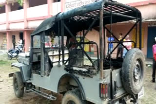 criminal-set-jeep-on-fire-for-not-paying-extortion-in-ranchi
