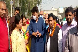 mla has inaugurated chhath ghat in mohan garden area