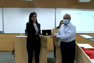 gold medals and cerficates were presented to iim vishaka students