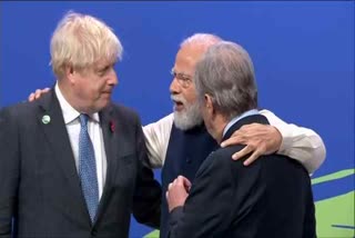 PM Narendra Modi arrives at the venue of COP26 World Leaders' Summit in Glasgow, Scotland