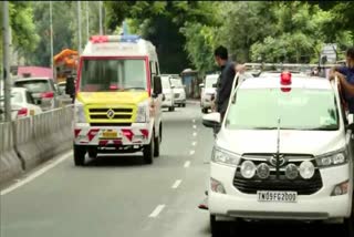 Tamilnadu cm m k stalin allows ambulance to overtake his convoy