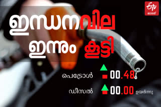 Petrol Price hike  Petrol Price hike Kerala today  Kerala oil price today  ഇന്നത്തെ ഇന്ധനവില  പെട്രോള്‍ വില  ഡീസല്‍ വില  കേരളത്തിലെ ഇന്ധനവില  ഇന്നത്ത ഇന്ധനവില വാര്‍ത്ത  Kerala oil price news  Kerala oil price hike news kerala