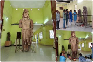 21 feet high and 2100 years old Lord Kubera Statue in Vidisha