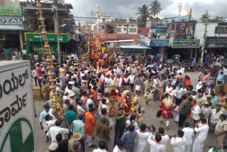 ganesha immersion at chamarajanagara