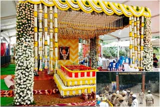 worship to puneeth rajkumar tomb