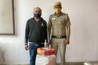 Mundka police arrested an accused with 16 kg of banned firecrackers