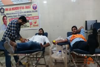 Women participated enthusiastically in the blood donation camp of National Medicos Organization