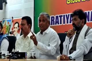 minister v somanna pressmeet over  by election result