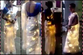 Old video of woman wearing LED saree goes viral ahead of Diwali