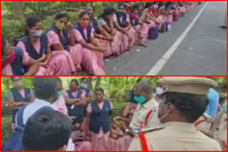 Sanitation workers protest