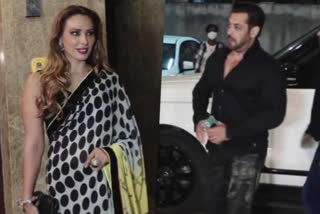 salman khan iulia vantur at diwali party