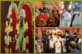 Venkaiahnaidu Visited Pandu ranga temple in Visakha