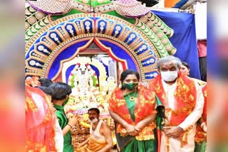 Special pujas of celebrities at Bhagya Lakshmi Temple, Hyderabad