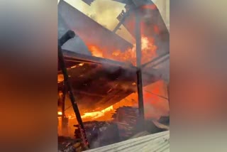 Fire incident in furniture manufacturing plant at Hubli