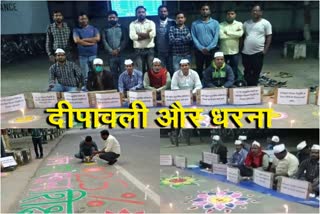 high-school-candidates-celebrated-diwali-outside-jharkhand-project-building-in-ranchi