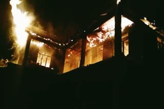 Fire broke out in the house in Kihar Panchayat