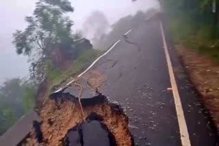 land slide at chamundi hill