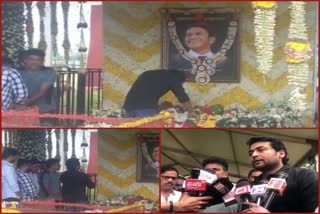 Tamil actor soorya visit Puneet rajkuma's mausoleum