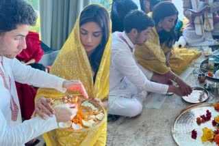 priyanka nick perform lakshmi puja