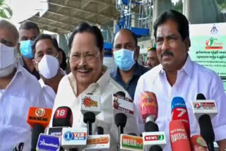 mullai periyar dam  minister duraimurugan  minister duraimurugan talks about mullai periyar dam  madurai airport  மதுரை செய்திகள்  முல்லை பெரியாறு அணை