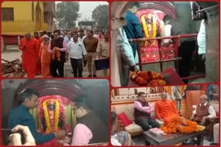 डासना देवी मंदिर पहुंचे वसीम रिज़वी