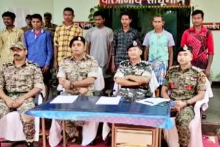 Sukma Police & CRPF arrested 8 Naxals