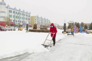 Heavy snowfall battered many parts of China