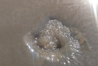 manhole of sewage