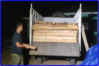 ILLIGAL TIMBER SEIZED AT BOKOLIAGHAT