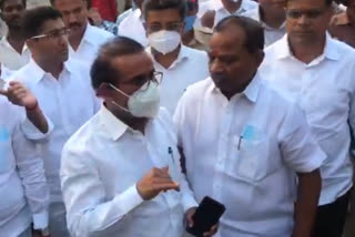 Health minister rajesh tope visit ahmednagar hospital