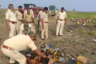 Raids against liquor smugglers in Begusarai