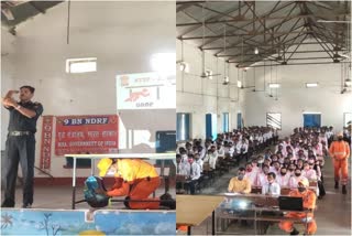 ndrf-team-gave-training-to-school-children-in-simdega