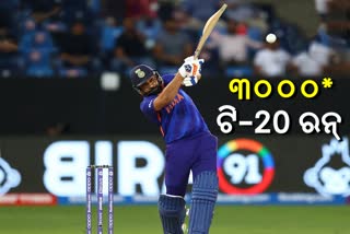 Team India opener Rohit Sharma became second India and third overall to score 3,000 T20I runs