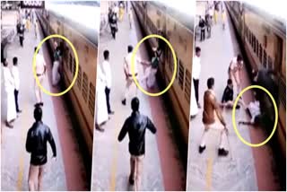 video-women-rescued-by-the-railway-police-who-tries-to-get-down-from-moving-train