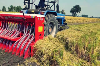 stubble burning solution super seeder machine