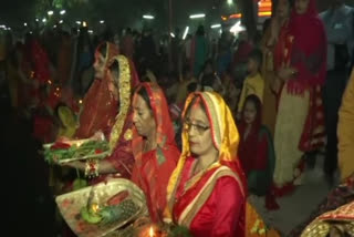 Chhath Puja devotees